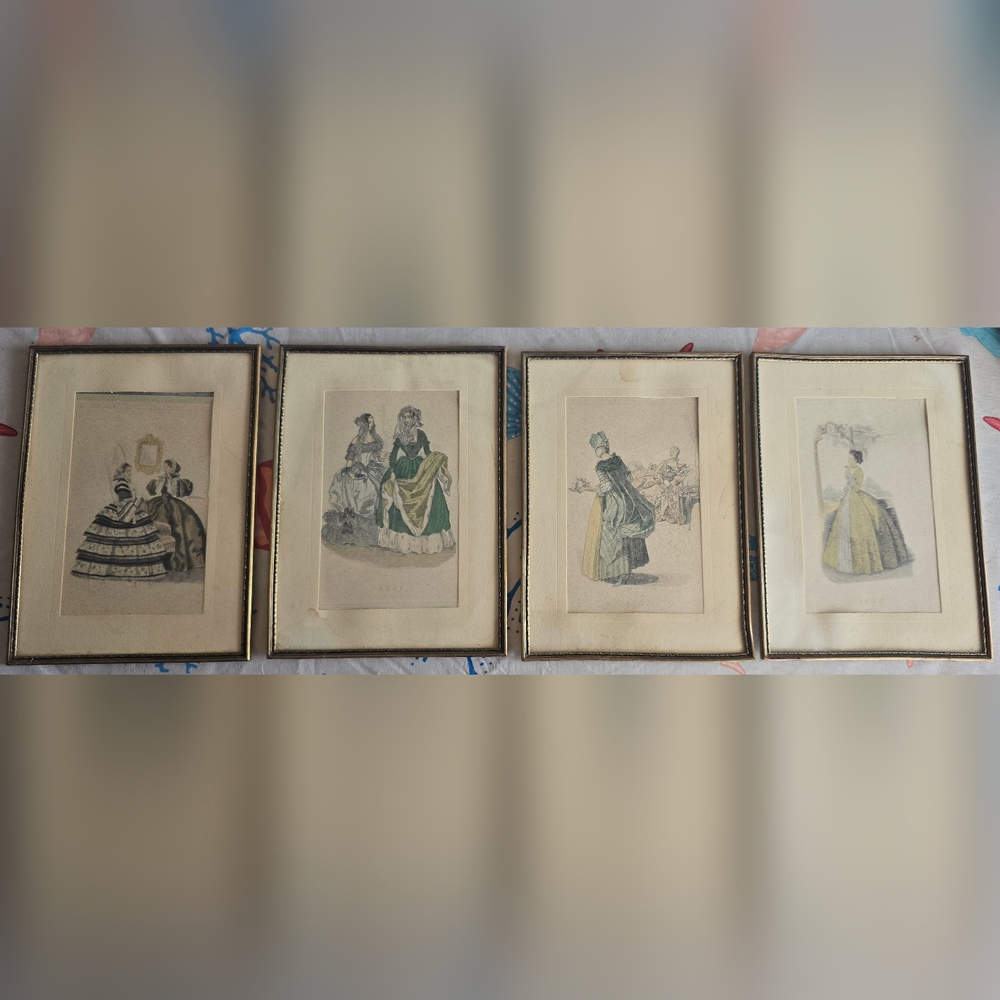 Vintage Fashion Illustration Set